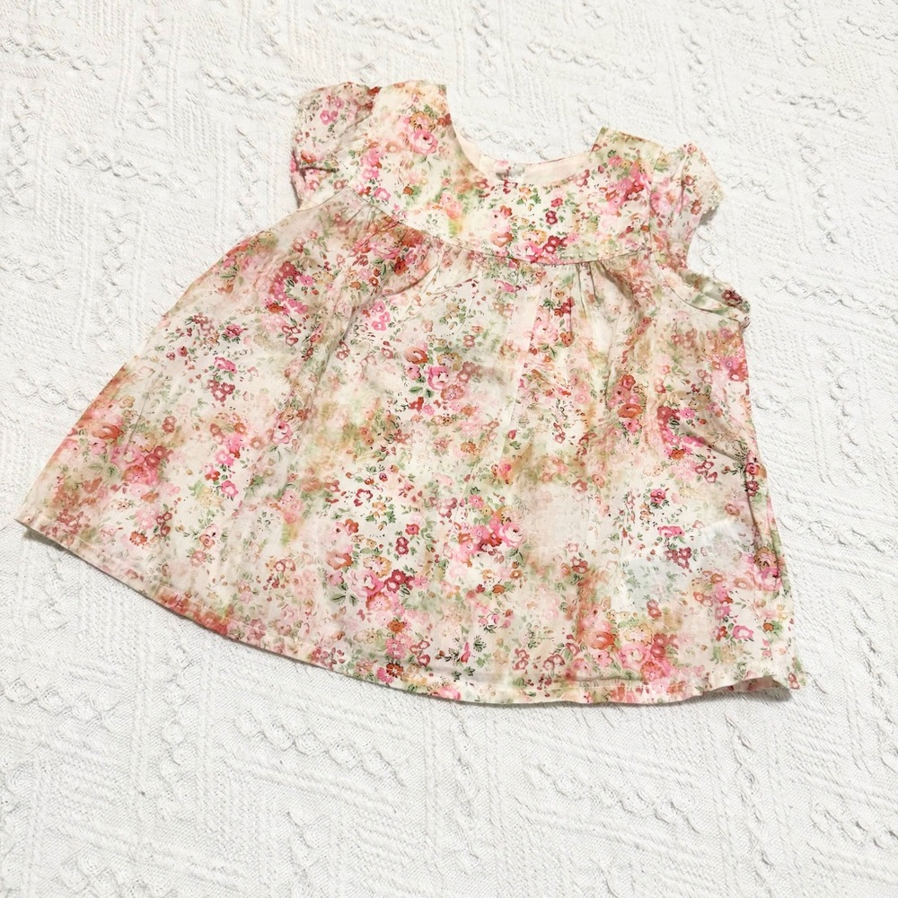 Bonpoint embroidered floral Top 18M